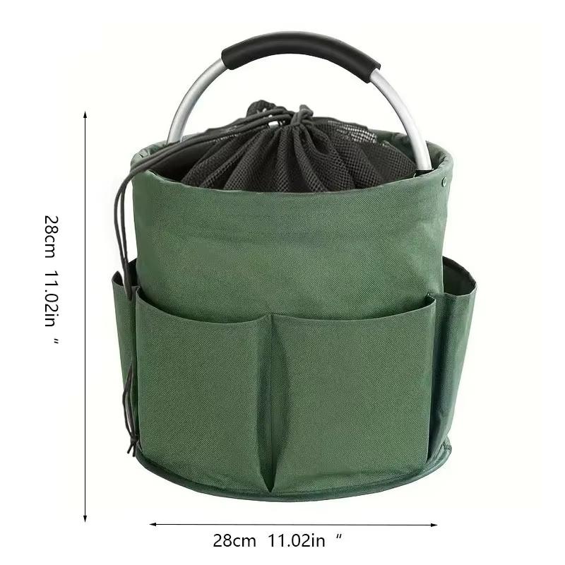 17L Multipurpose Storage Organizer Bag Foldable Picnic Tote for Outdoor Camping Grocery Shopping Home Cleaning Carry