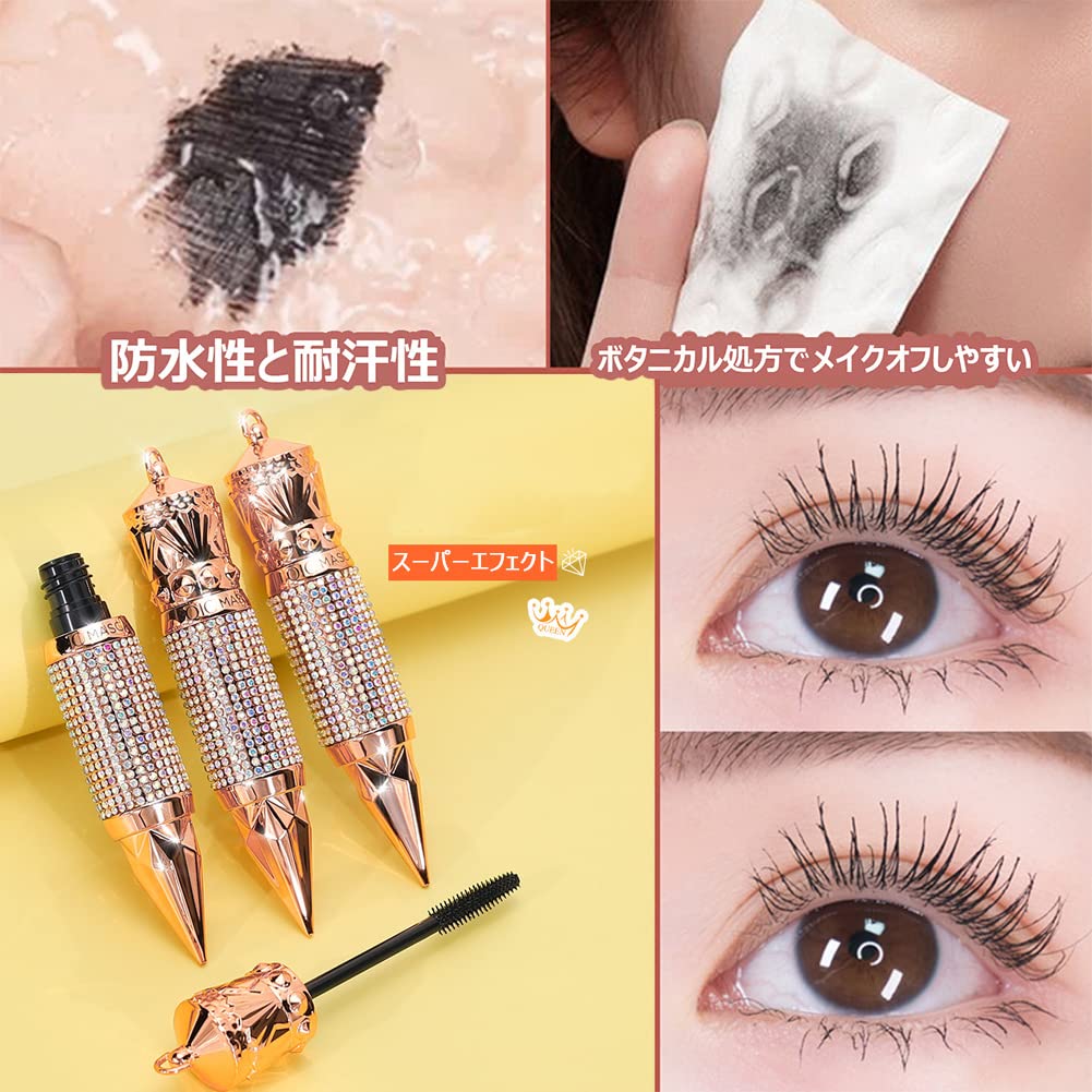 Indigo Dark Feather Mascara 8ml Waterproof Mascara for Naturally Defined Film Mascara Lashes, Fast-Stick