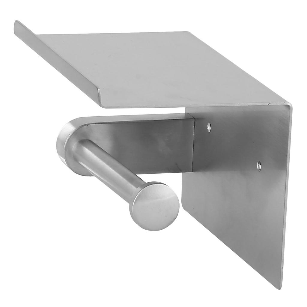 Tissue Holder 304 Stainless Steel Brushed Wall Mounted Mobile Phone Toilet Paper Shelf for Bathroom