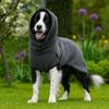 Dog Costumes Velvet Dog Calming Jacket Solid Color Windproof Pet Hoodies Warm Thickened Pet Sleepwear Cold Weather