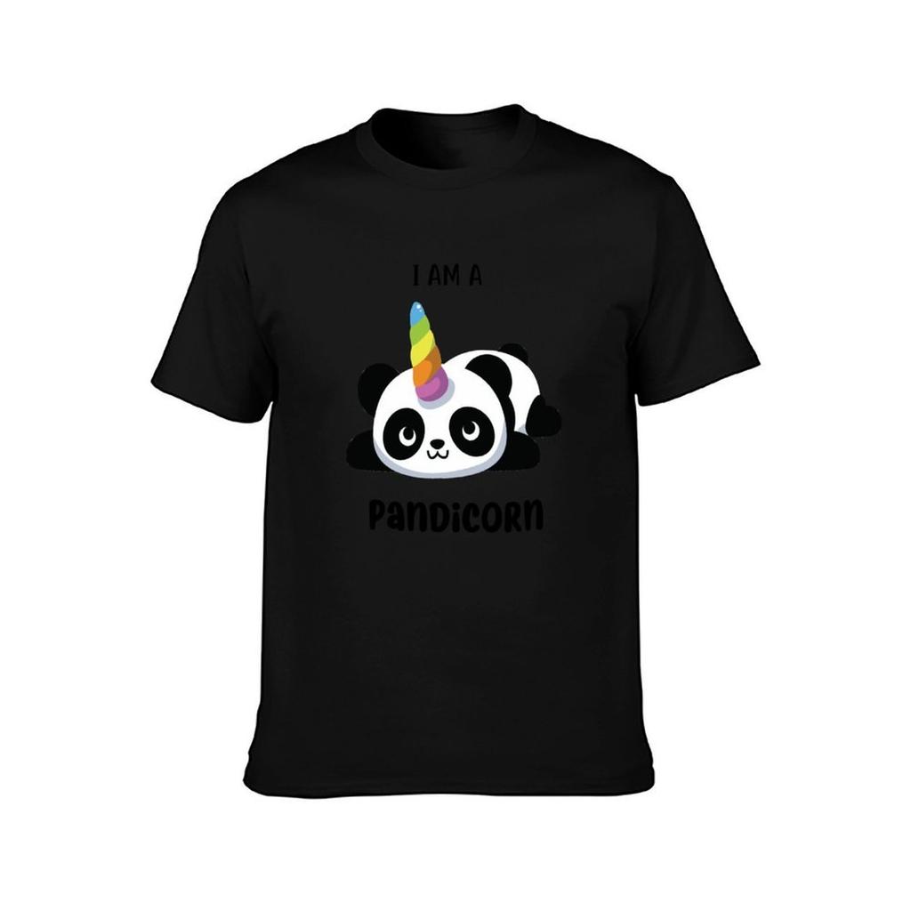Pandicorn I Am A Pandicorn Cute Panda Unicorn TShirt Basic Solid Color Casual Tee Shirt