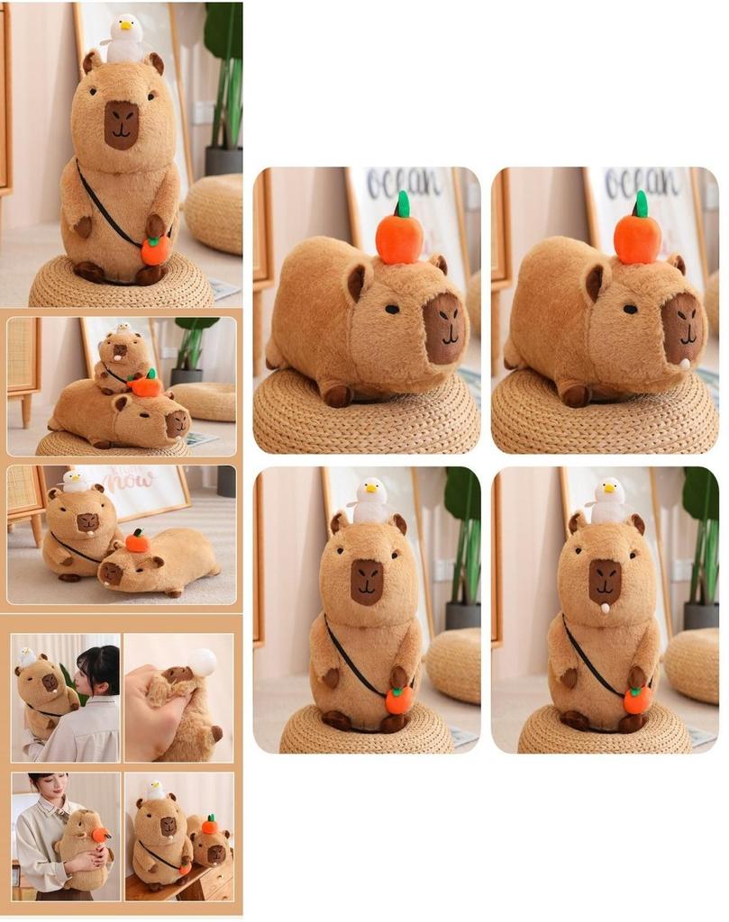 Cute Capybara Plush Toy Adorable And Soft Stuffed Animal Pillow Doll Perfect Gift For Kids