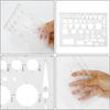 6pcs Circle Templates for Drafting Flexible Circle Stencils with Geometric Shapes 6 Sizes Plastic Measuring Rulers for Drawing Office, School,