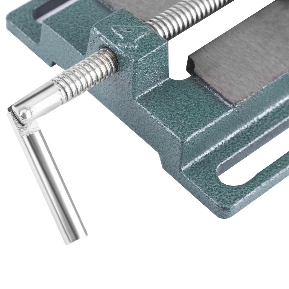 4" Opening Size Drill Press Vice Cast Iron Bench Clamp Vise Machine Bench Top Mount  Woodworking