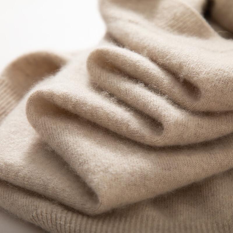 Fanzhen Men's Half-High Collar Cashmere Blend Sweater