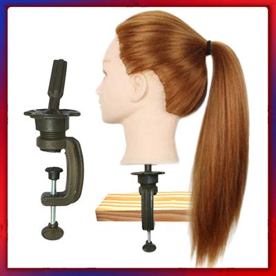 Minimalist Convenient Long Hair Training Head Model Hairdressing Clamp Stand Dummy Practice Mannequin Practical Well-designed