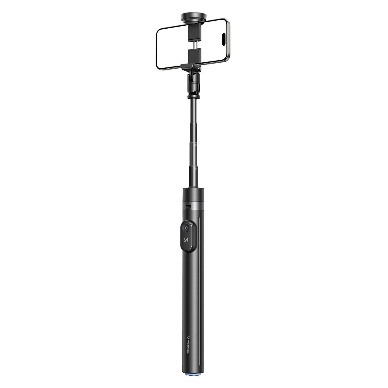 Selfie stick kijek statyw tripod do zdjęć 1.7m - czarny