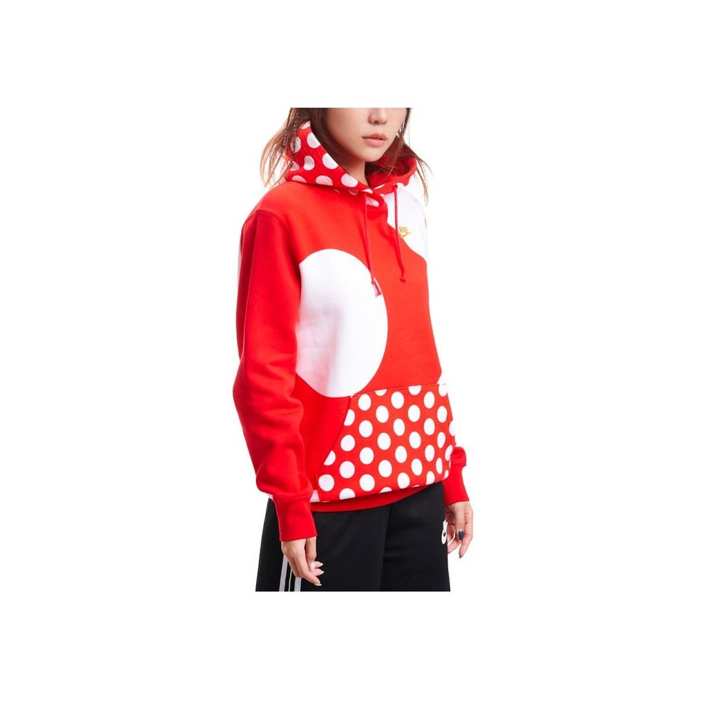 Nike Sportswear Christmas Casual Sports Dot Pattern Spliced Hoodie Women Hoodies CT2198-651