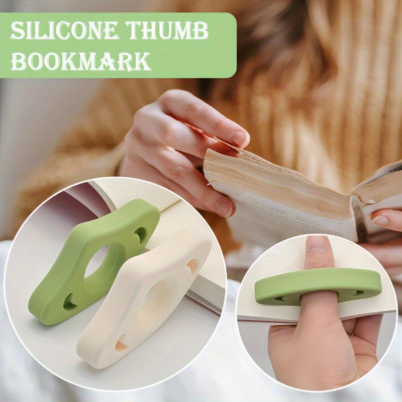 2pcs Thumb Book Page Holder, Flexible Reading Accessory for Books and Magazines, Durable Daily Office Supplies