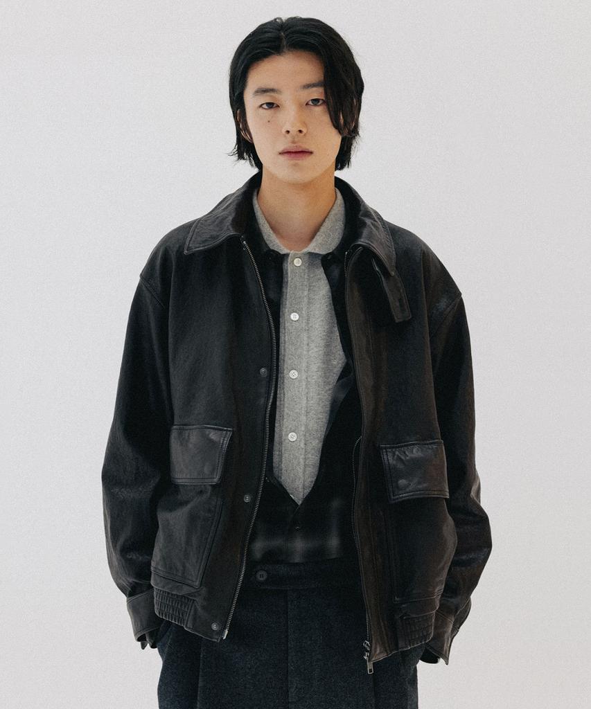 BLANKROOM Check Shirt_Haze Brown