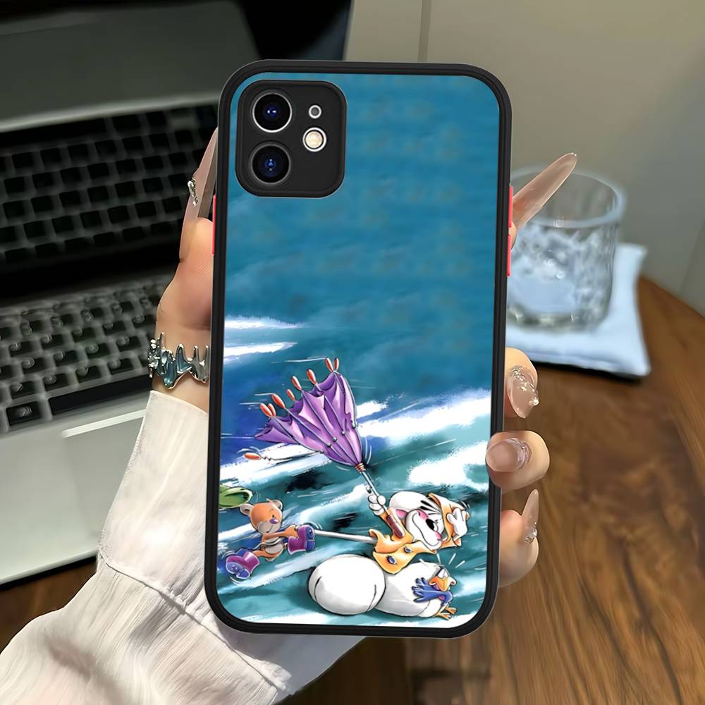 Anime Cartoon D-DiddlS For IPhone 16 15 14 Plus 13 12 11 Pro Max X XS MAX Translucent Matte Shockproof Cover