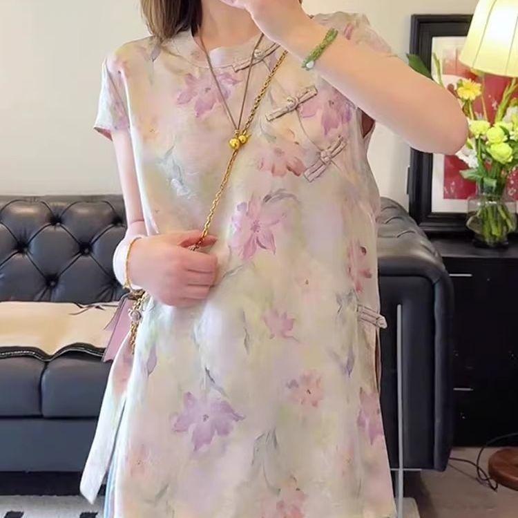 

Роскошный светло-розовый топ женский 2025 лето новый высококлассный нежный и элегантный с коротким рукавом тренд 3XL (recommended 138-75kg) розовый