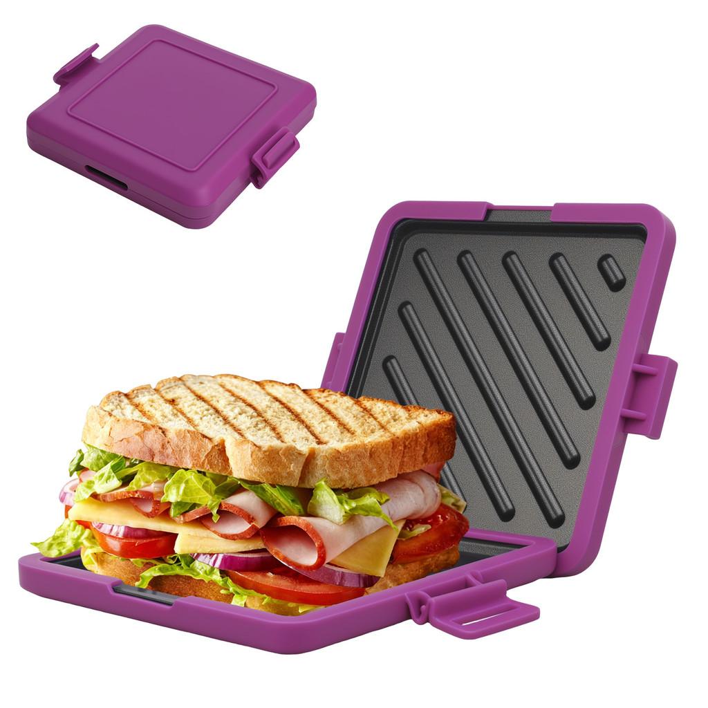 Microfiber Silicon Toast Pan For Breakfast Sandwich And Hot Dog Cooking