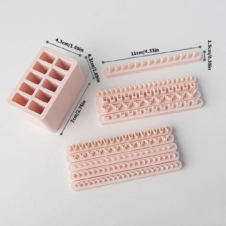 Artistic Polymer Clay Mould Set 10 Geometric Shape For Crafting Earrings And Decorations