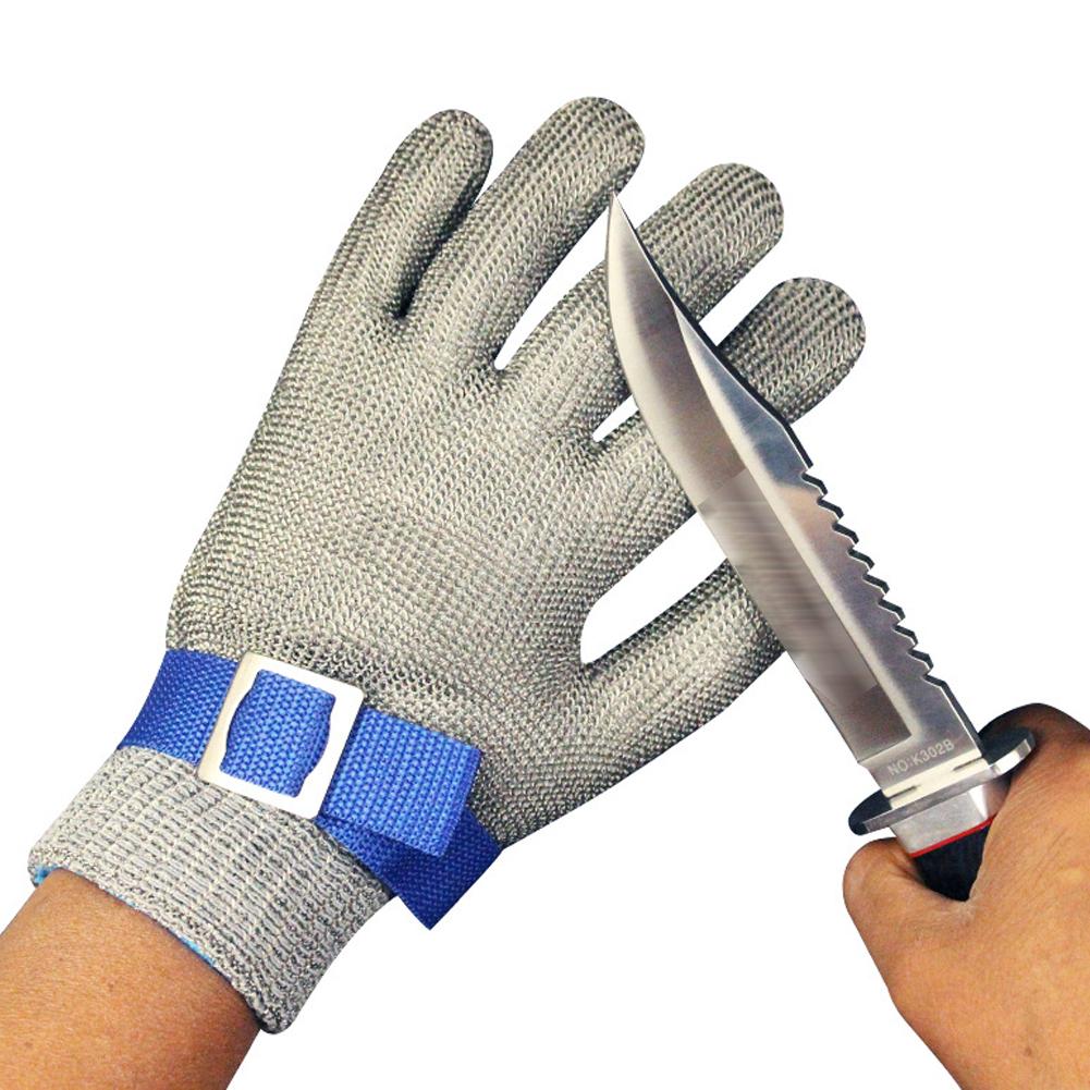 Mănuși de protecție rezistente la uzură din oțel inoxidabil, mănuși de grădinărit metalice, 1 buc, mănuși de măcelar, mănuși de siguranță rezistente la tăieturi