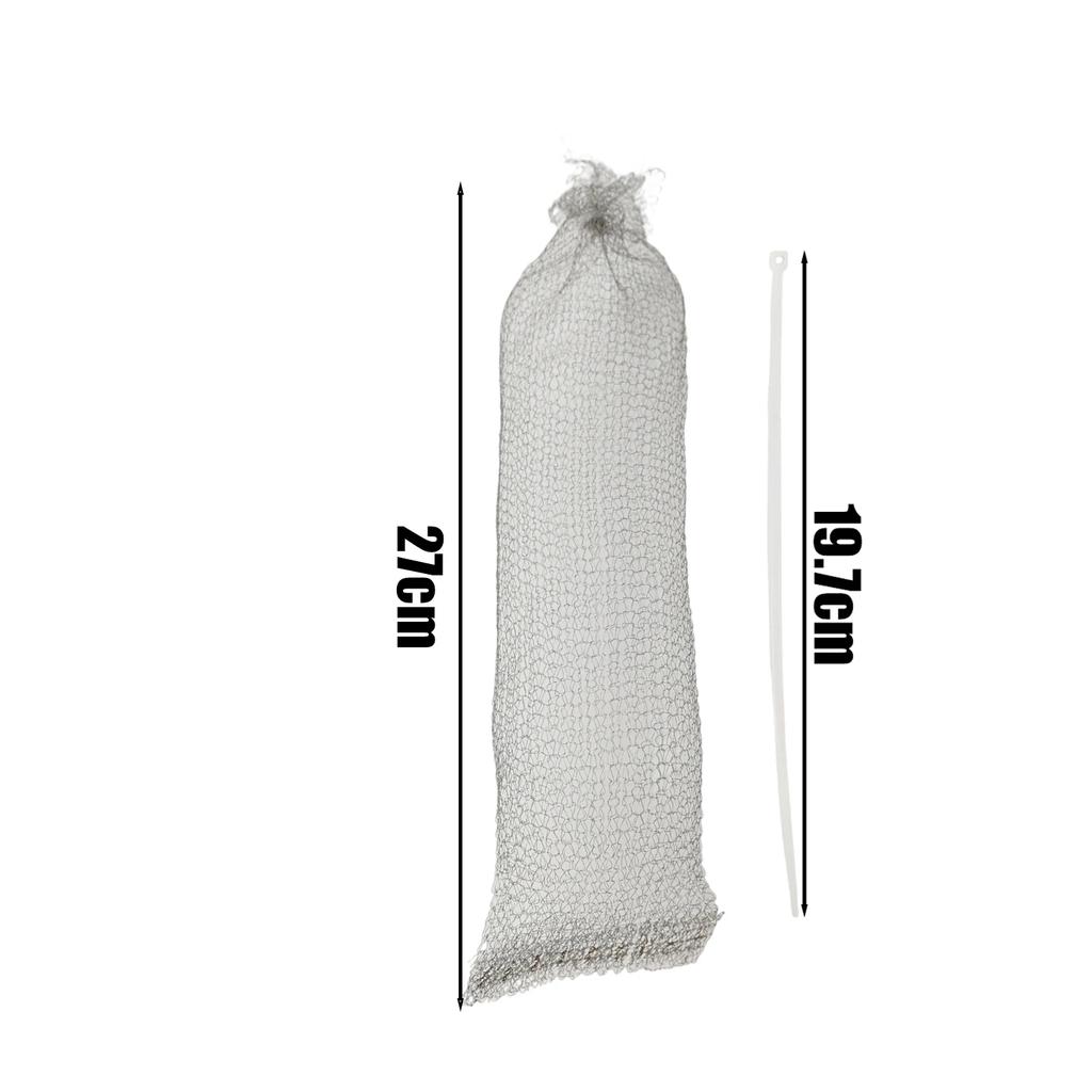24 Pièces Filtre Écran de Tuyau d'Évacuation en Maille pour Linge avec Serre-câbles Acier Inoxydable Piège à Peluches Pour Machine à Laver Installation Facile Accessoire de Lessive