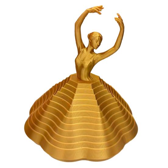 3D Printed Spinning Ballerina Fidget Toy Ballet Dancer Expanded Sensory темный блондин