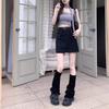 Grey High-Waisted Suit Short Skirt for Women Summer Academic Style Spicy Girl Versatile A-Line Bodycon Casual All-match Versatile Skirt