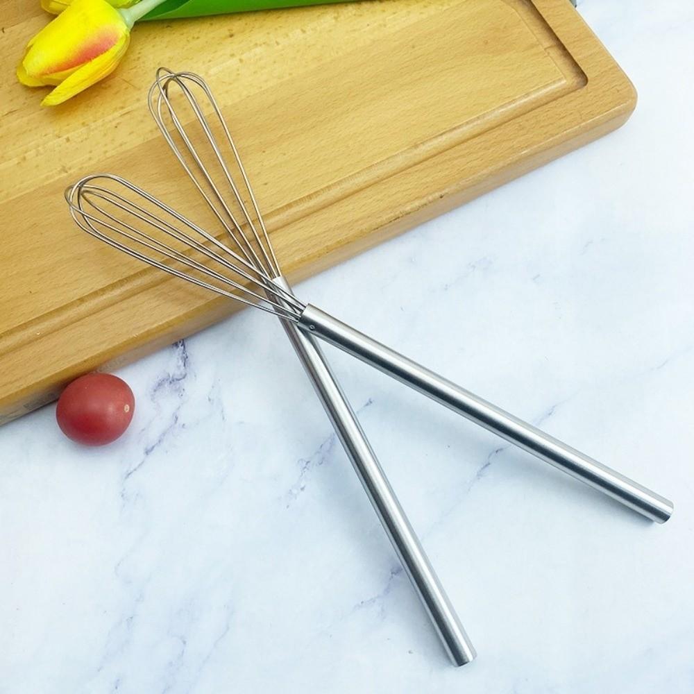 Manual Operation Stainless Steel Wire Whisk Handheld Egg Mixer Egg Beater  Baking Utensils