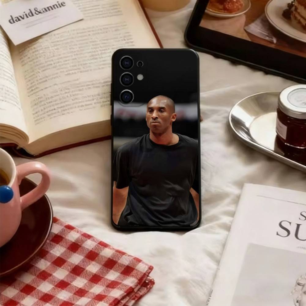 Star Kobe Bryant Phone Case For Samsung S25,S24,S21,S22,S23,S30,Ultra,S20,Plus,Fe,Lite,Note,10,Soft Black Cover