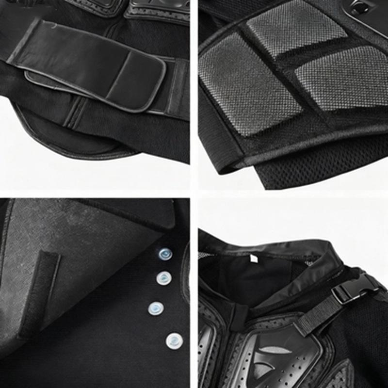 For Adventure Motorcycle, Men's Protective Armor Jacket, Adjustable Lightweight Chest Back Guard for Long Distance Touring