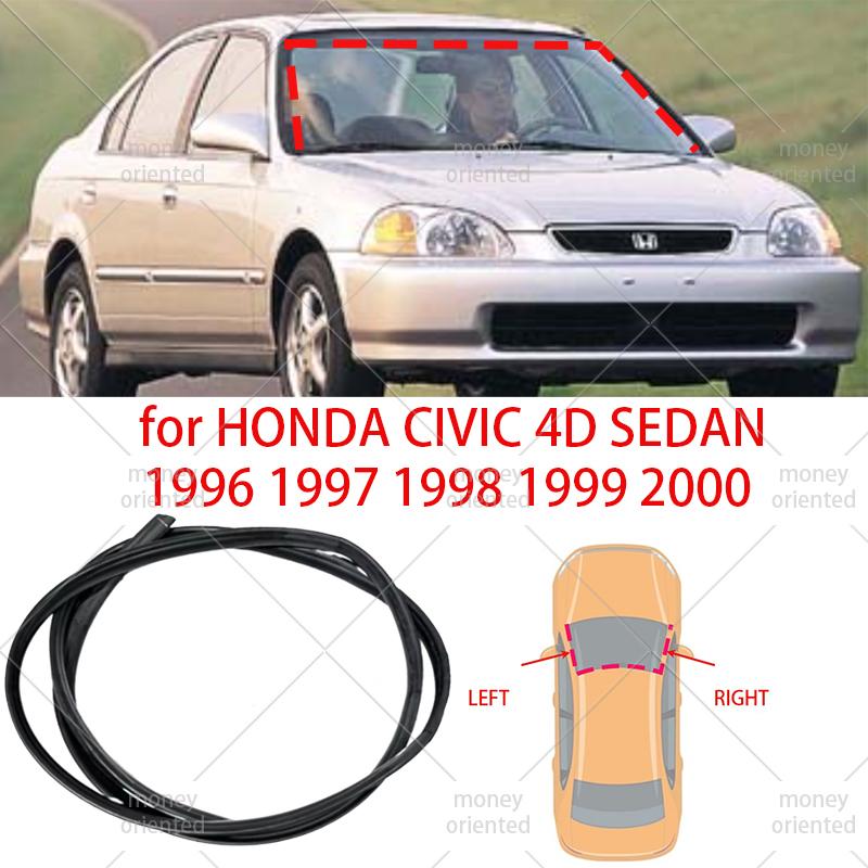 Windshield Molding Weatherstrip  for HONDA CIVIC 1996 1997 1998 1999 2000 73150S04003  Front Windscreen Rubber Seal Strip