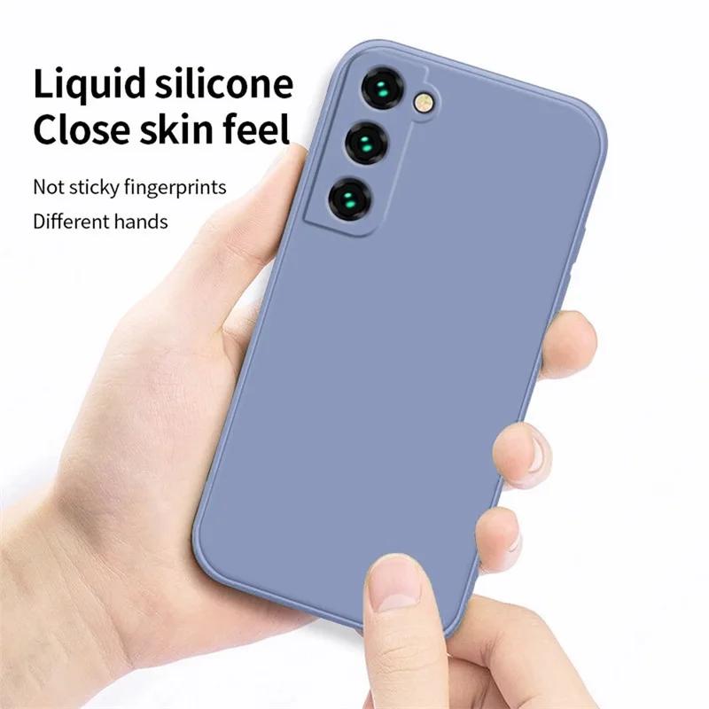 Liquid Phone Case For Samsung Galaxy S21 S22 S23 S24 S25 Plus Ultra Note A32 A52 A51 A71 A72 A91 20 S10 S20 Matte Soft Cover