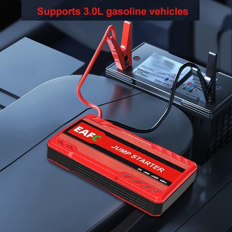 EAFC Portable Car Jump Starter, Emergency Power Bank Mobile Power Supply - 12V Emergency Battery Booster Charger