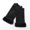 Winter gloves women's warm fleece thickened cute non-slip, windproof and cold-proof cycling electric car gloves