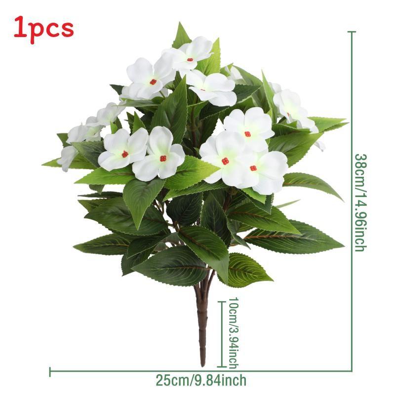 

Faux Balsamine Flower Artificial Bouquet For Wedding Photography Home Decor And Outdoor Events белый