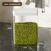 Transparent Plastic Kitchen Storage Jar Sealed Moisture Proof Insect Proof for Grain Snack Dried Fruit - Food Storage Container