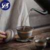 Ceramic Handmade Tea Bowl with Cover Office Teapot Jingdezhen Teacup Pottery Gaiwan Tea Set Drinkware 170ml