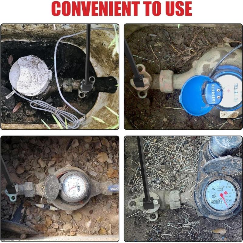 Regulowany Klucz do Licznika Wody Składany Stalowy Uchwyt T Klucz do Wody Wielofunkcyjny 4-kierunkowy do Naprawy Kranów Hydraulika