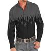 Men's Shirt Pattern Shirt 3D Printed Shirt Outdoor Street Long Sleeved V-Neck Clothing Fashion Designer Casual and Comfortable