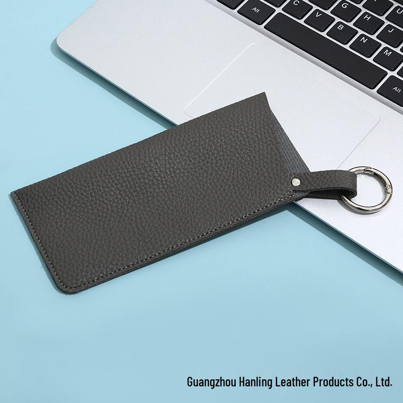 Customizable PU Portable Glasses Hanging Case for Sunglasses & Eyeglasses