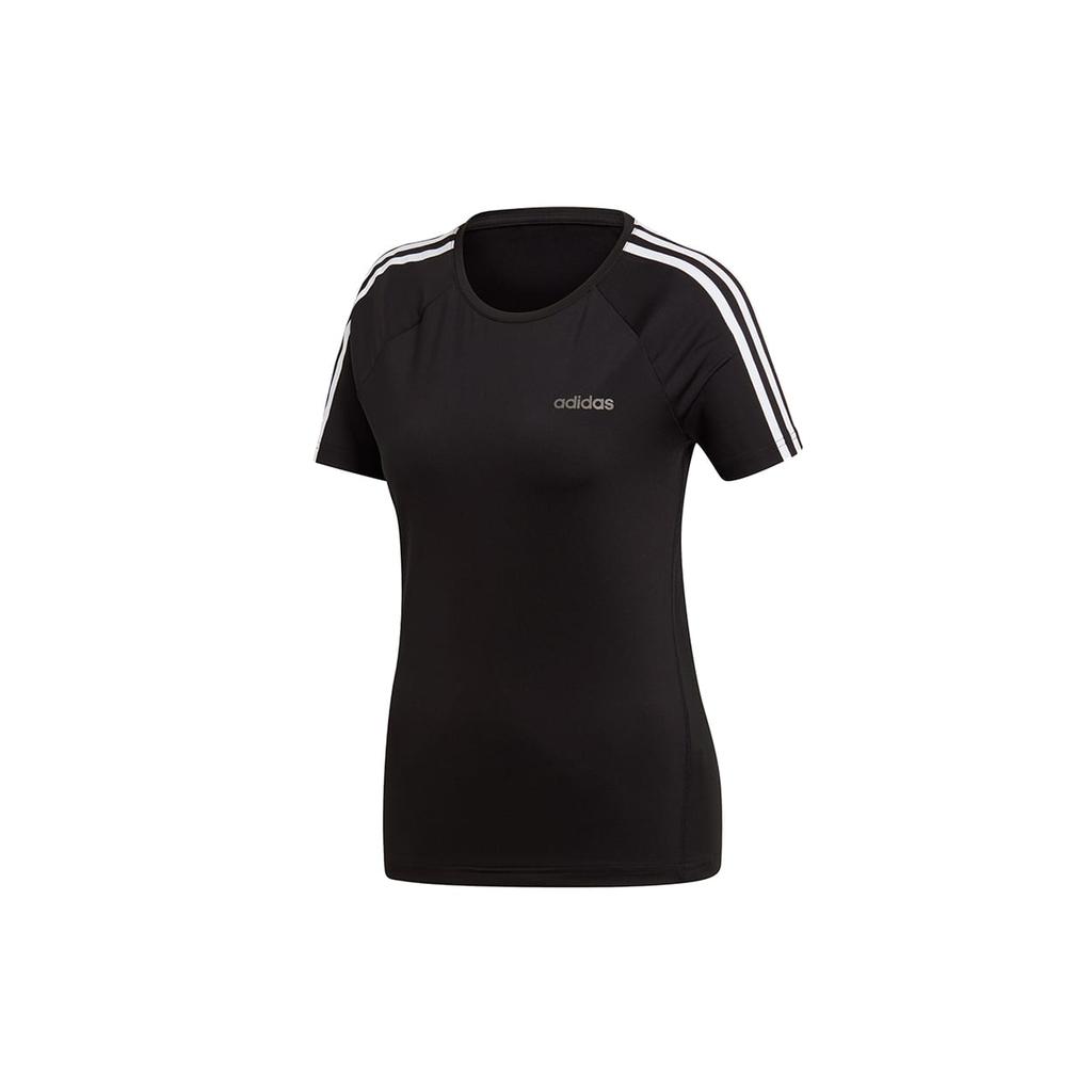 Adidas T Shirts Women's Black Crew Neck Moderate Straight Fit EH8722