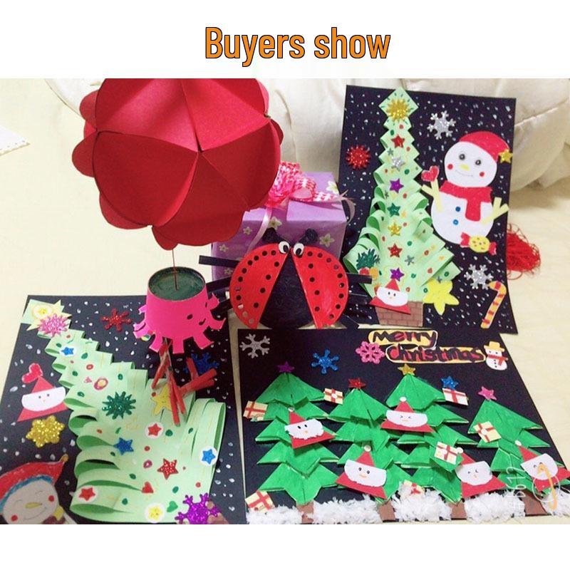 A4 Colored Foam Paper Sheets for Kindergarten DIY Crafts - 10 Pack