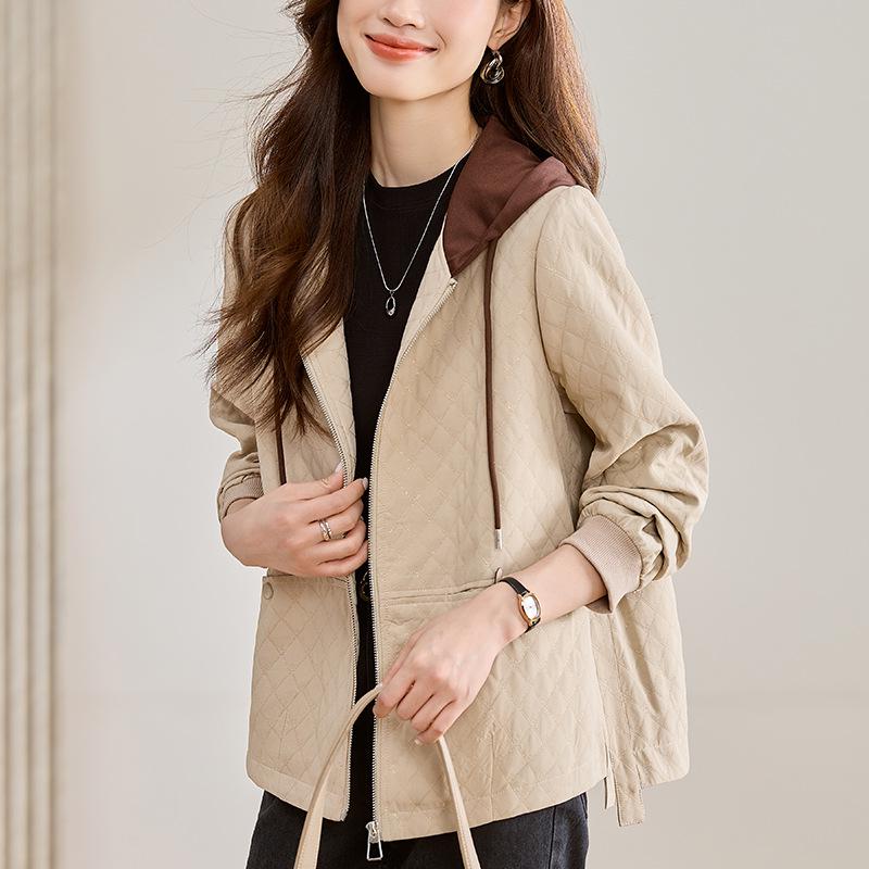 Women's Autumn 2024 Trendy Short Hooded Casual Jacket