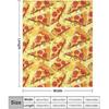 Pizza Throw Blanket - Soft Flannel Pizza Blankets for Girls Boys Kids Pizza Lovers - Warm Food Throw Blankets for All Season Lap, Chair, Sofa -