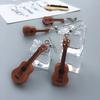 Personalized Small Guitar Earrings for Women Men Musical Lover Jewelry Cool Guitar Dangle Earrings