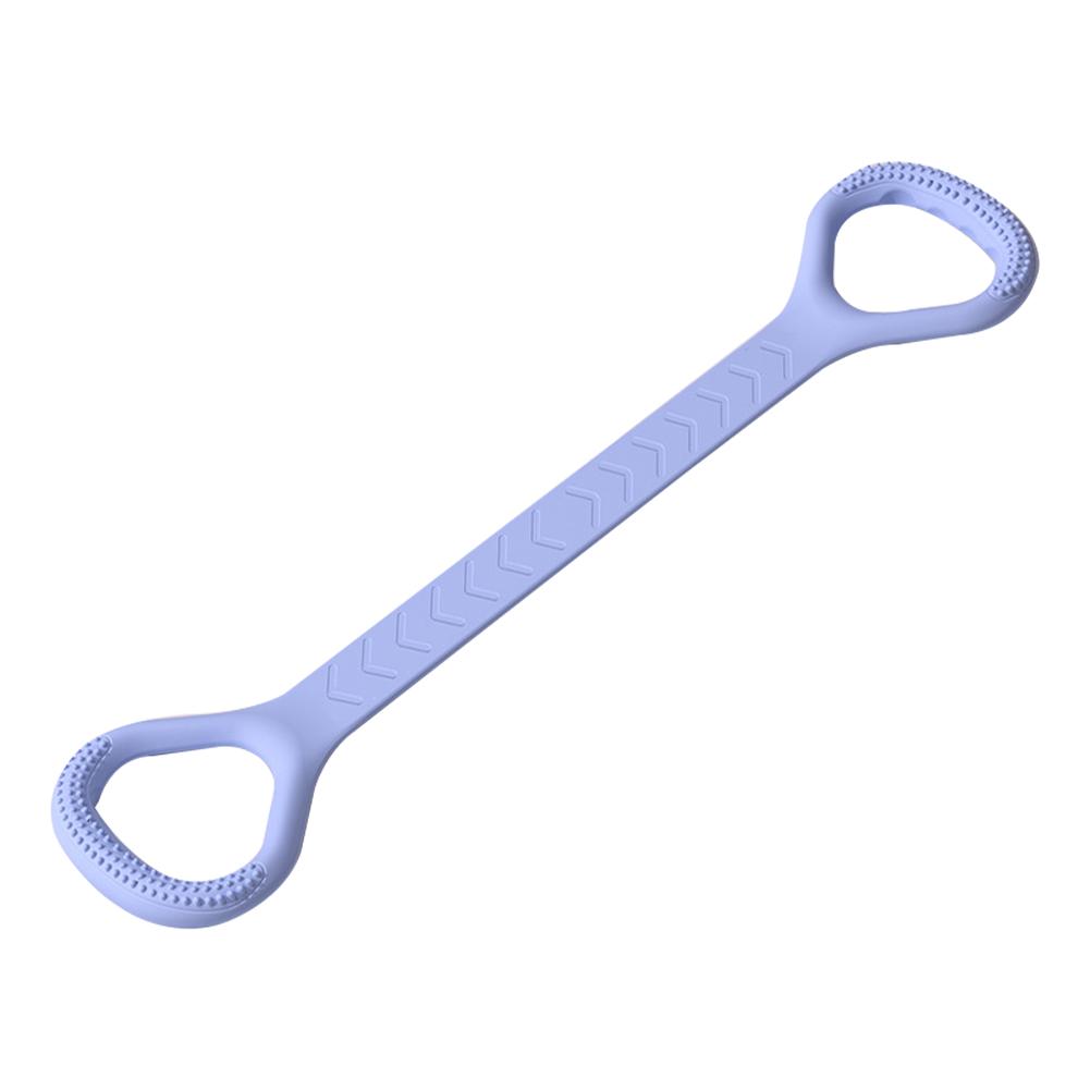 Silikonový posilovací pás ve tvaru osmičky na ruce, záda, ramena, lano na jógu a protahování, elastický posilovací pás