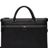 Bally Design Zipper Closure Leather Briefcase Men briefcase Black 6301126