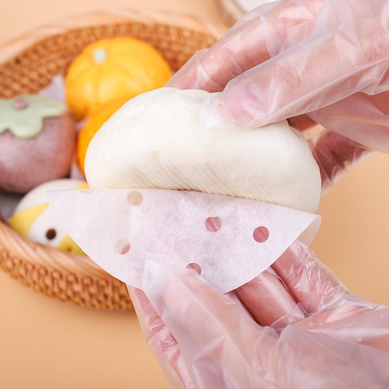 Disposable Oil-Proof Food-Grade Steamer Basket Paper Liners for Steamed Buns