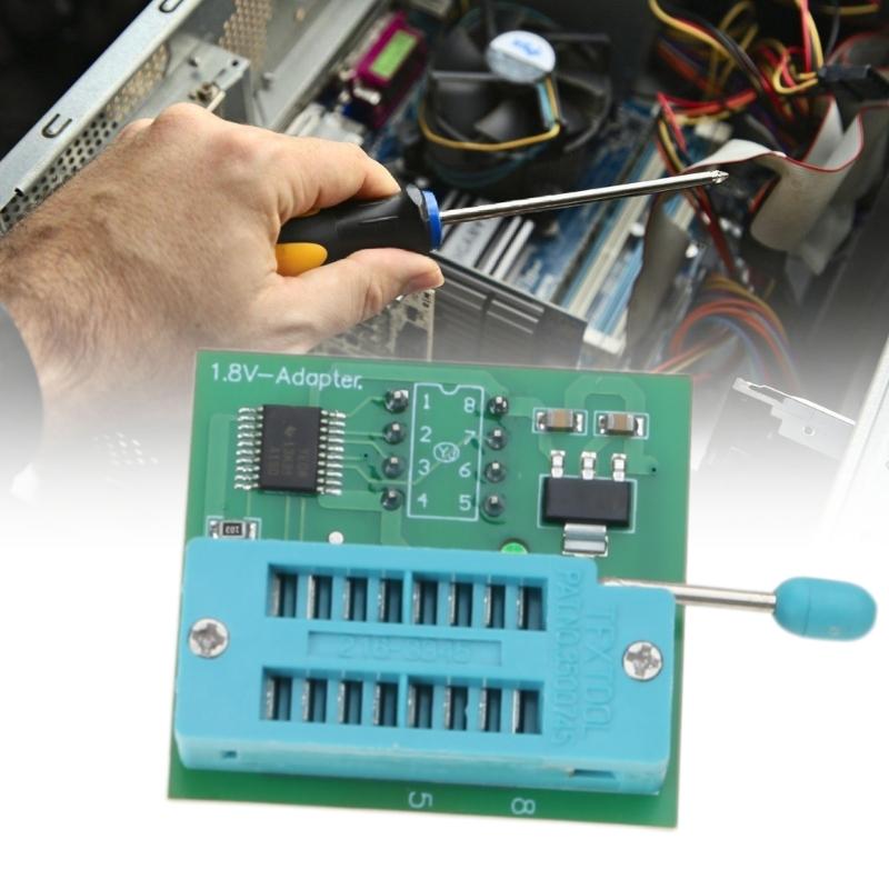 USB Programming Series Comprehensive Set for BIOS Flash Memory with SOP8 Test Clip and SOP8 SOIC8 to DIP8 Adapter