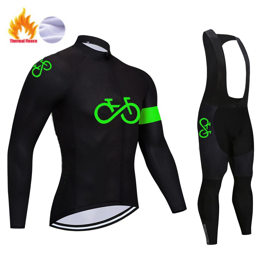 2026 Pro Winter Thermisch Fleece Fiets Jersey Sets Lange Mouw Fietskleding MTB Fietskleding Maillot Ropa Ciclismo Fietskleding