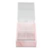 Eyelash Tape Dispenser 2 Grids Acrylic Tape Cutter Holder with Transparent   Cover for Beauty Salon