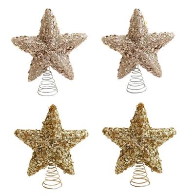 Christmas Tree Star Decors Festival Star Tree Decoration for Christmas Tree Elegant Tabletop Ornament