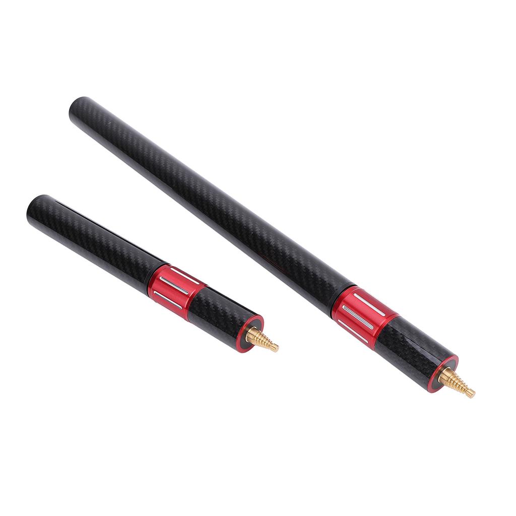 2PCS Pool Cue Extension Retractable Snooker Cue Extender Carbon Fiber Aluminium Alloy Billiard Acces