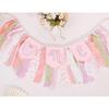 Minnie One High Chair Banner - Minnie 1st Birthday Party Decorations,Pink Minnie First Highchair Banner,Girl First Birthday Highchair,1st Photo Prop
