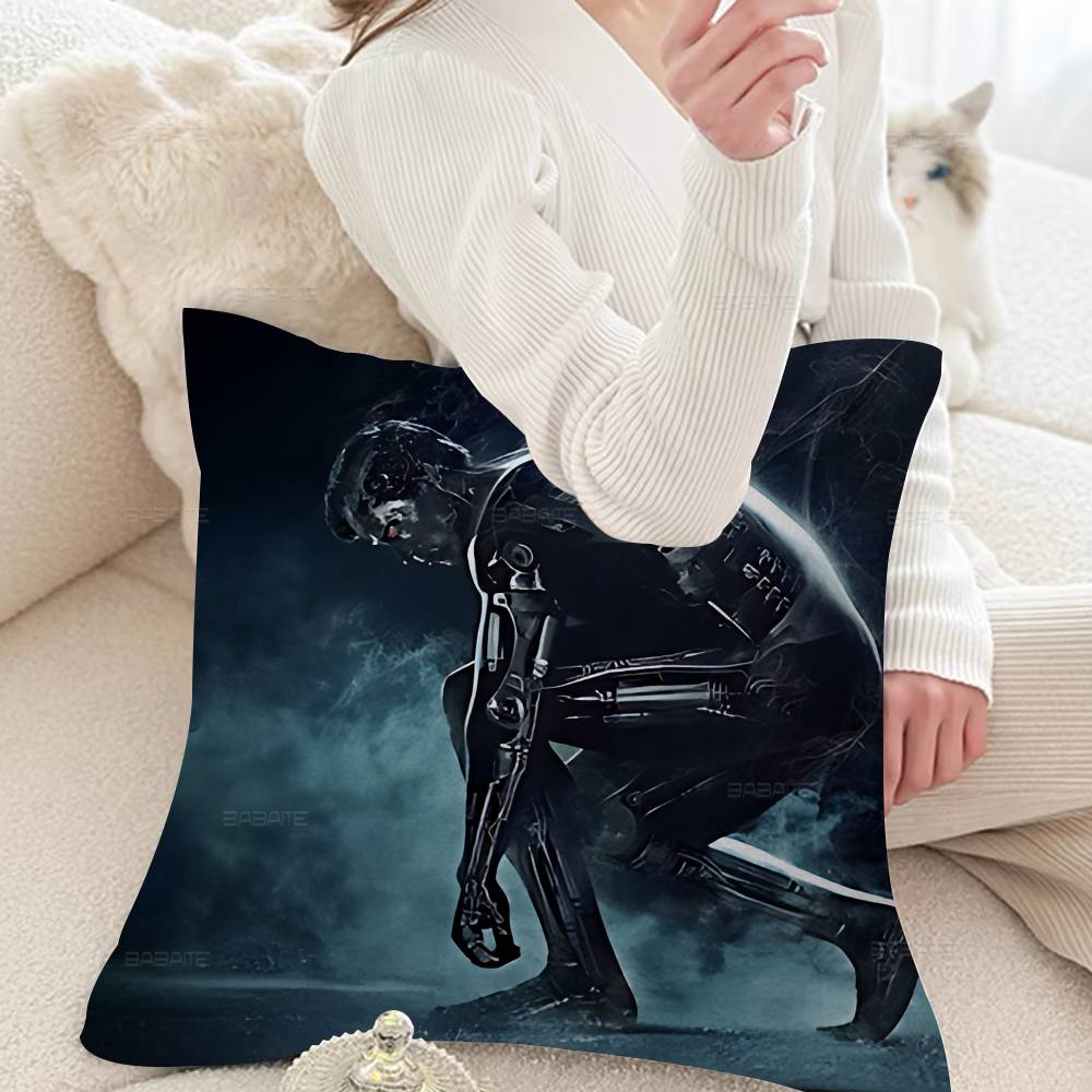 80s Movie TV The T-Terminator  Cushion Cover Car Throw Pillow Case For Sofa Car Christmas Gift 40x40cm 45x45cm